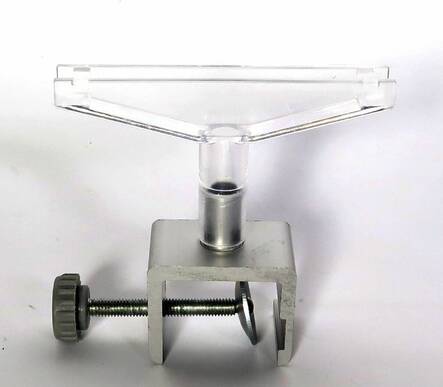 Yleisliitin muovi 5cm kiristimellä - Esitetelineet ja tarvikkeet - 174073 - 1