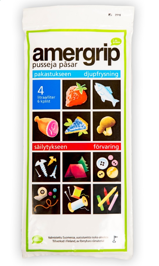 Salpapussi 4L minigrip Amergrip - Lähetys, pakkauslista ja salpataskut - 155703 - 1