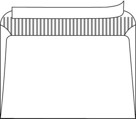 Kirjekuori C4 tarralla - Kirjekuoret,valkoiset - 127936 - 1