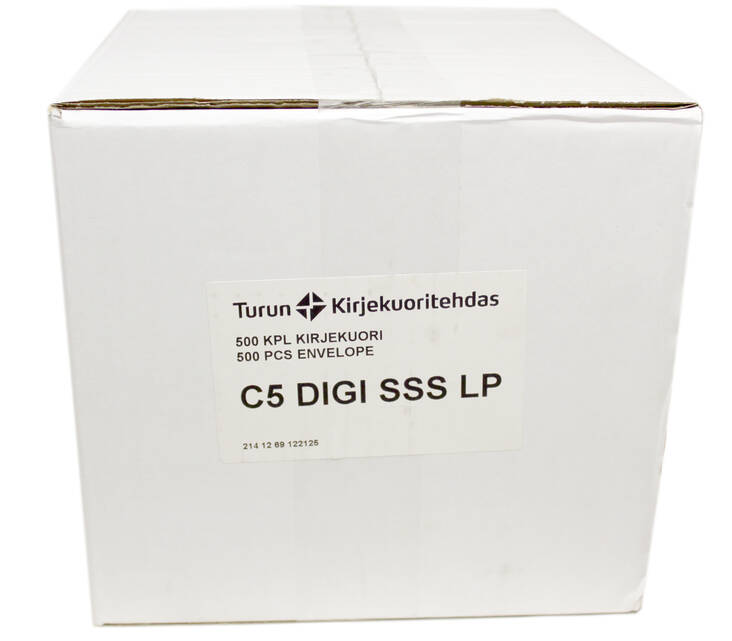 Kirjekuori C5 DIGI SSS LP läppäauki - Kirjekuoret,valkoiset - 128617 - 1