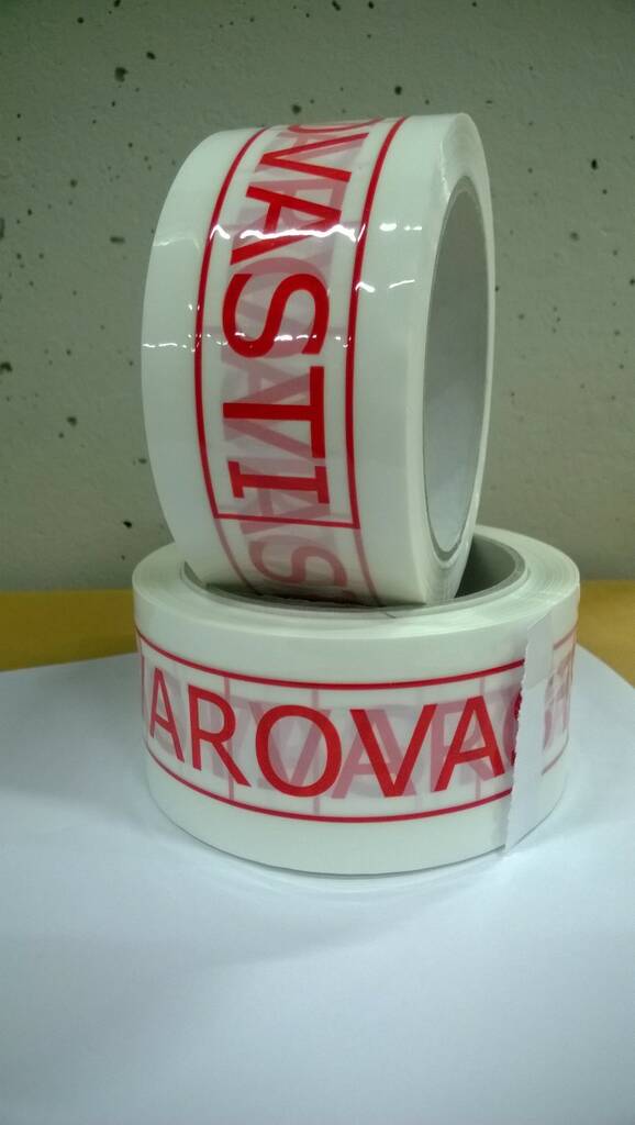 Huomioteippi 50mmx66m VAROVASTI - Muut pakkaustarvikkeet - 104588 - 1