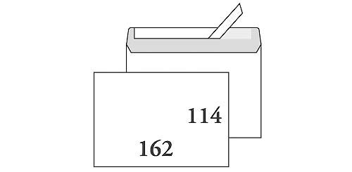 Kirjekuori C6 tarralla - Kirjekuoret,valkoiset - 102388 - 1