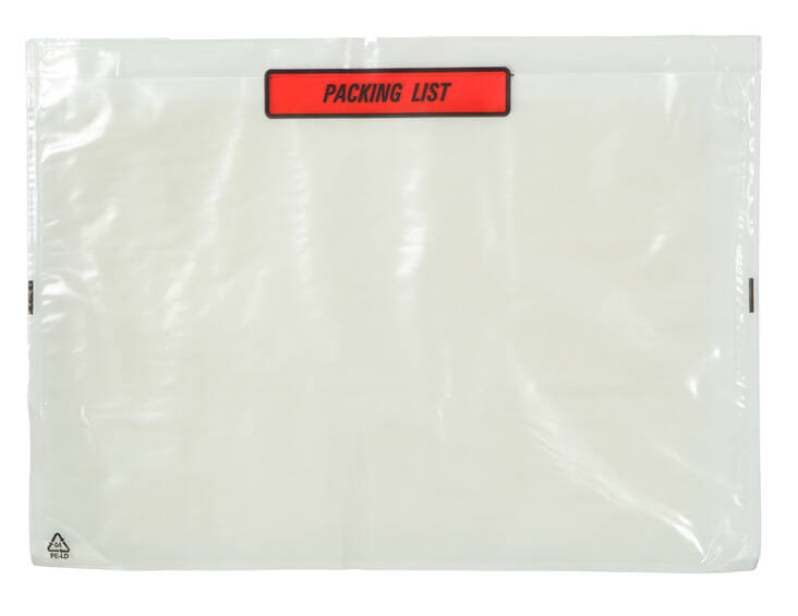 Pakkauslistapussi C4 tarra tekstillä - Lähetys, pakkauslista ja salpataskut - 104808 - 1