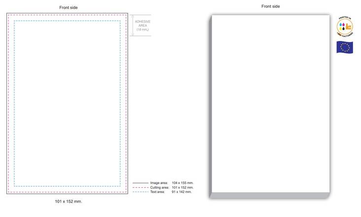 Viestilappu 101x152mm PAINETTU - Painetut vihkot ja viestilaput - 159909 - 1