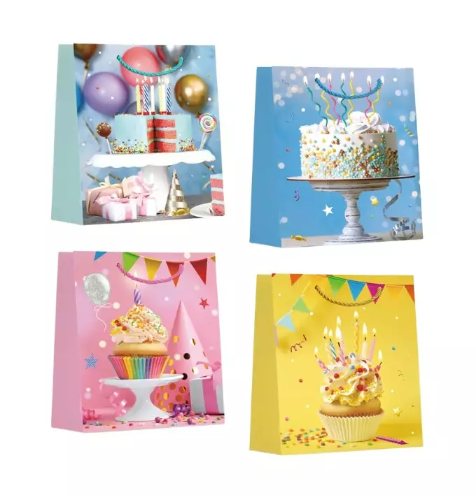 Lahjakassi 31x40/12cm Syntymäpäivä - Lahjakassit - 183259 - 1